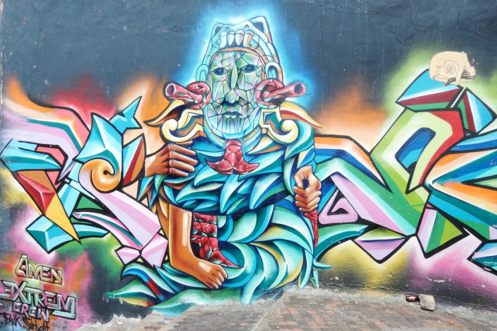 Graffiti in Chorro de Quevedo, Bogotá