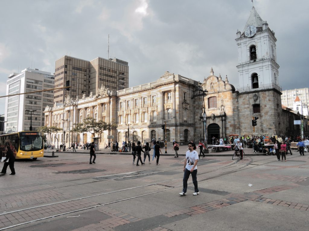 Transmilenio in La Candelaria, Bogot&aacute;