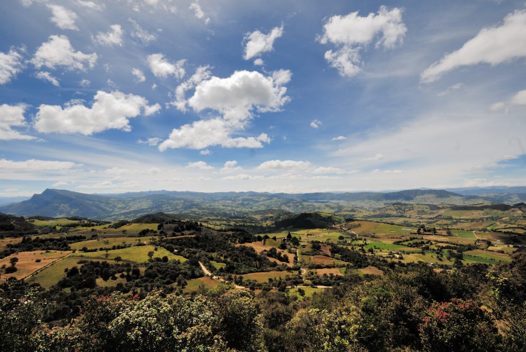 View from Páramo de Chingaza, near Bogotá