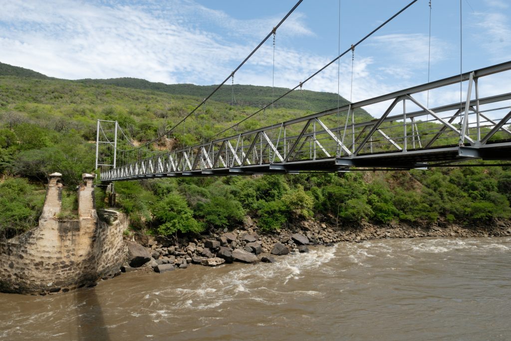 Antiguo Puente Rueda, Camino Real between Zapatoca and Guane