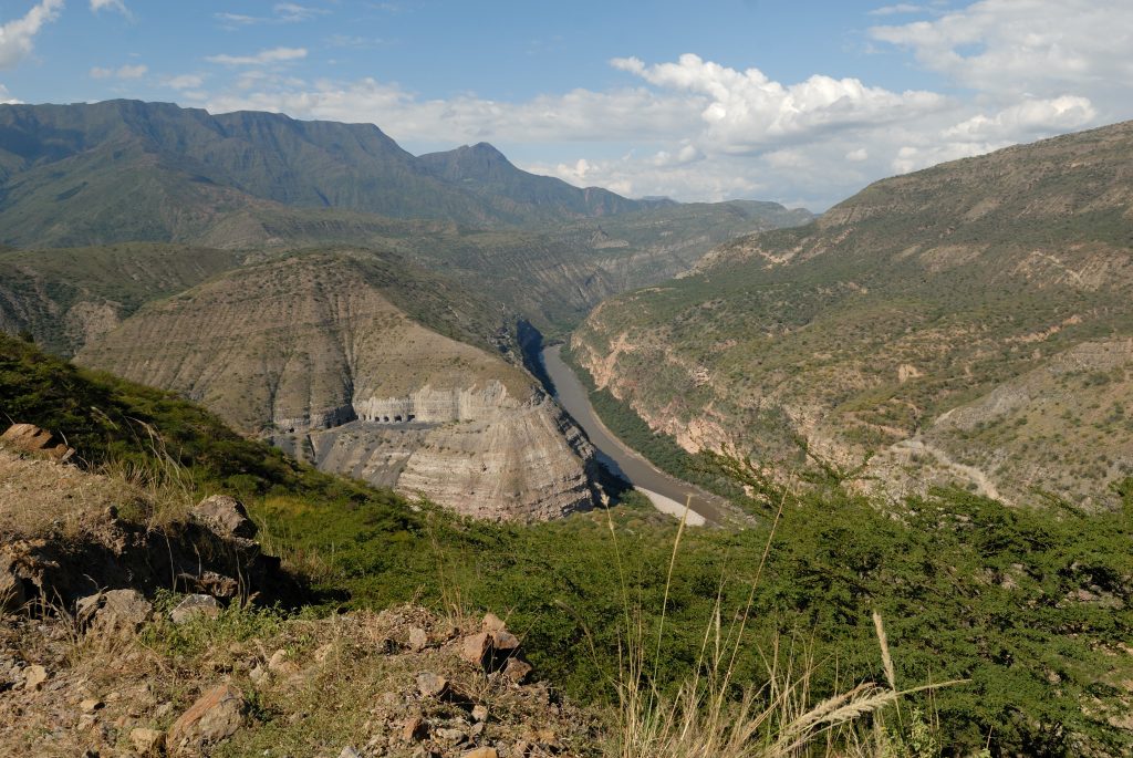 Juntas: confluence of the Río Suárez and the Río Chicamocha,