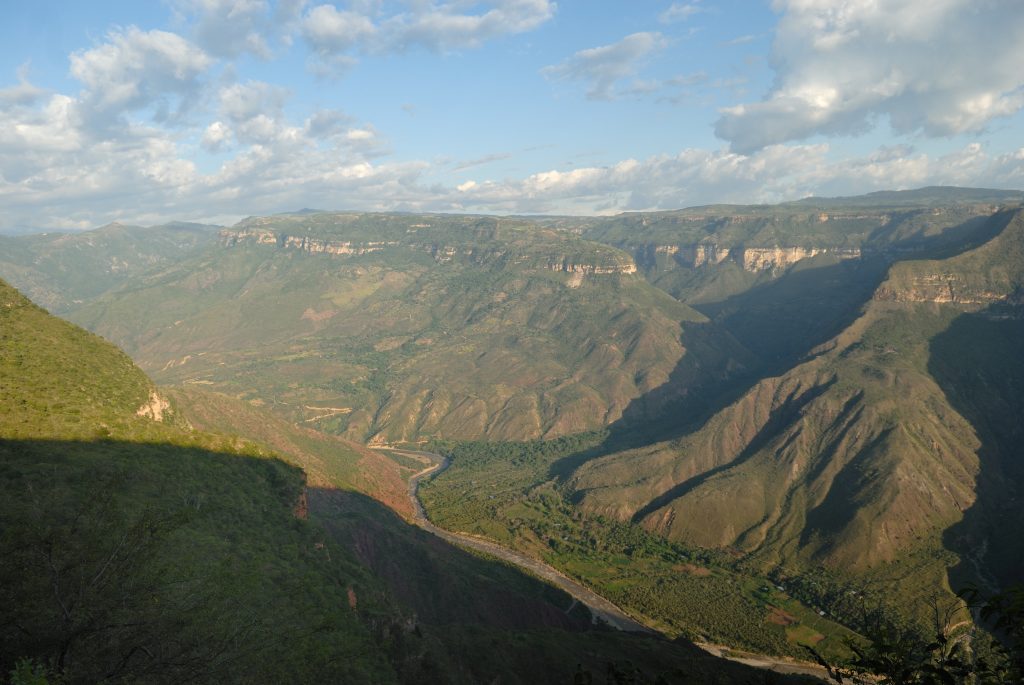 View over the Cañón del Chicamocha, Mesa de los Santos, Santan