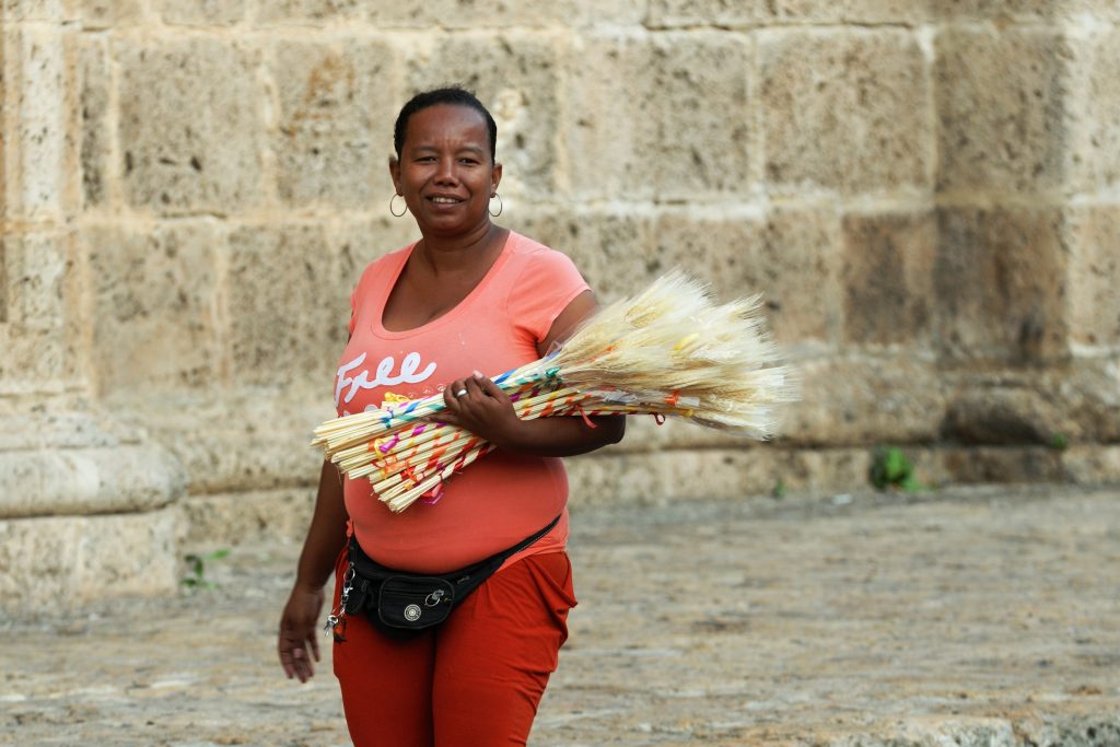 Pedestrians in Cartagena