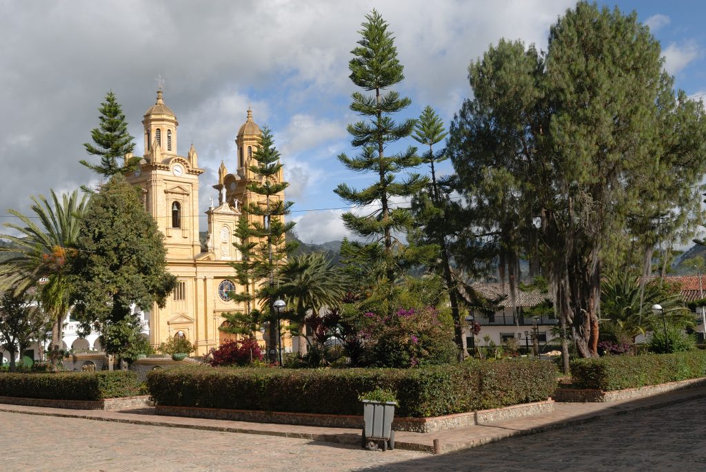 Central park, Jenesano, Boyacá