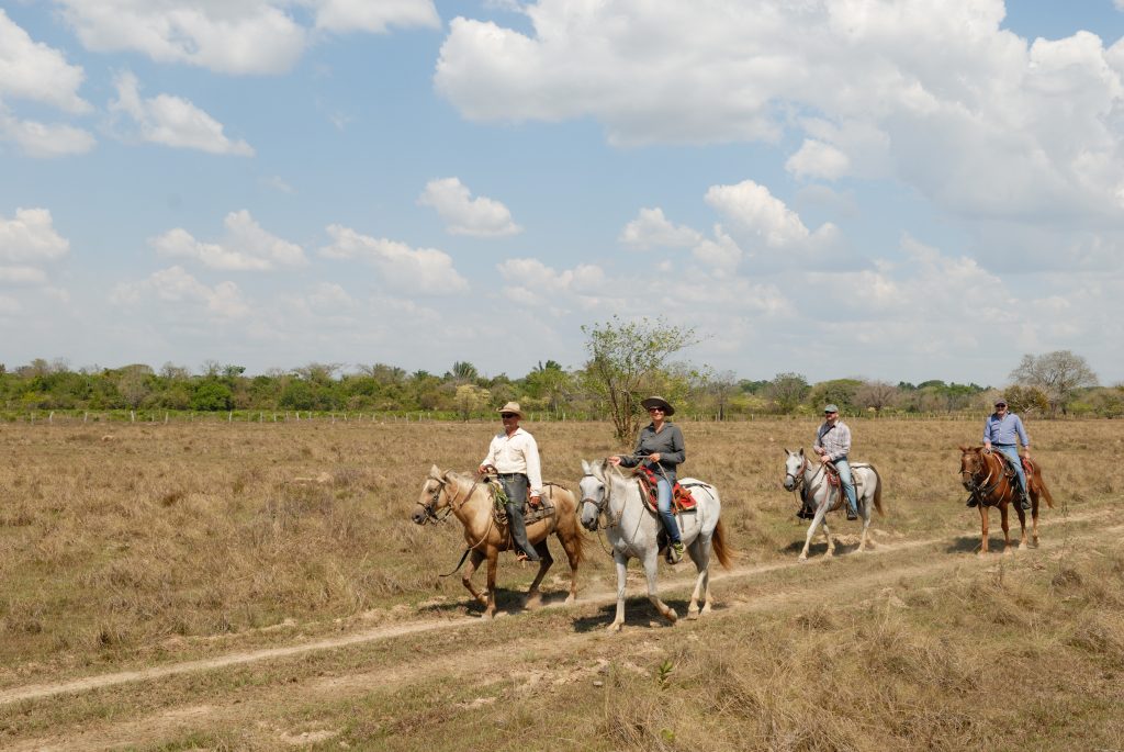 Cowboys Tim, Joe and Cowgirl Maria Fernanda, Casanare