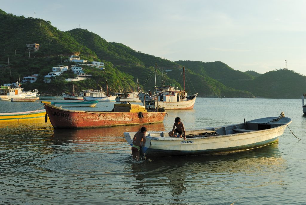 Children, Taganga Bay